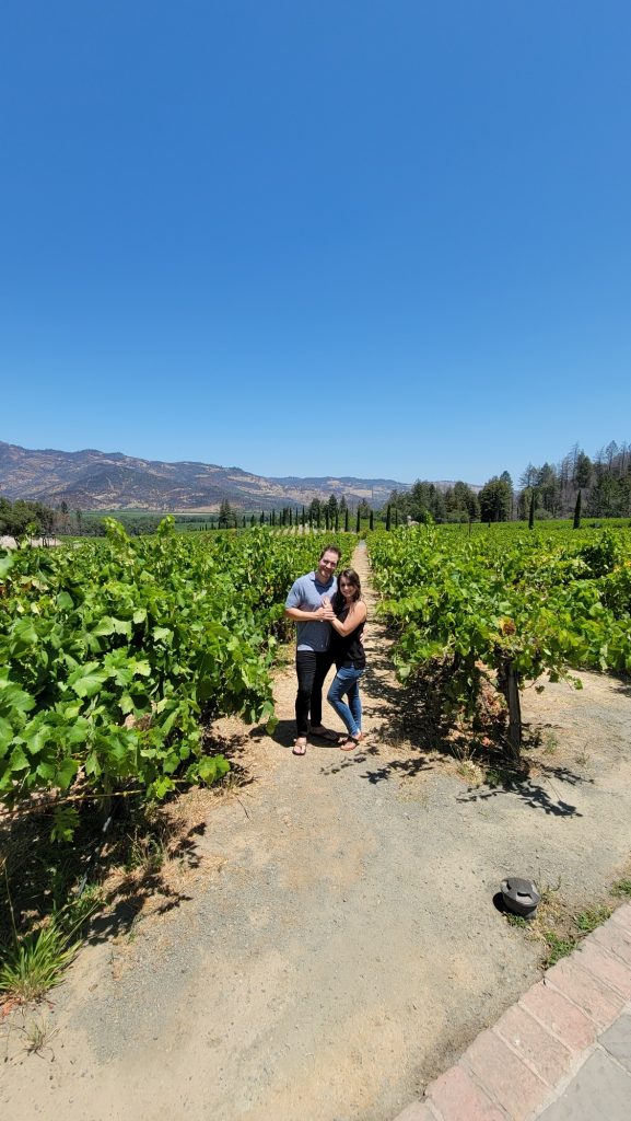 Ashley Young and Justin Young Napa Valley vineyards